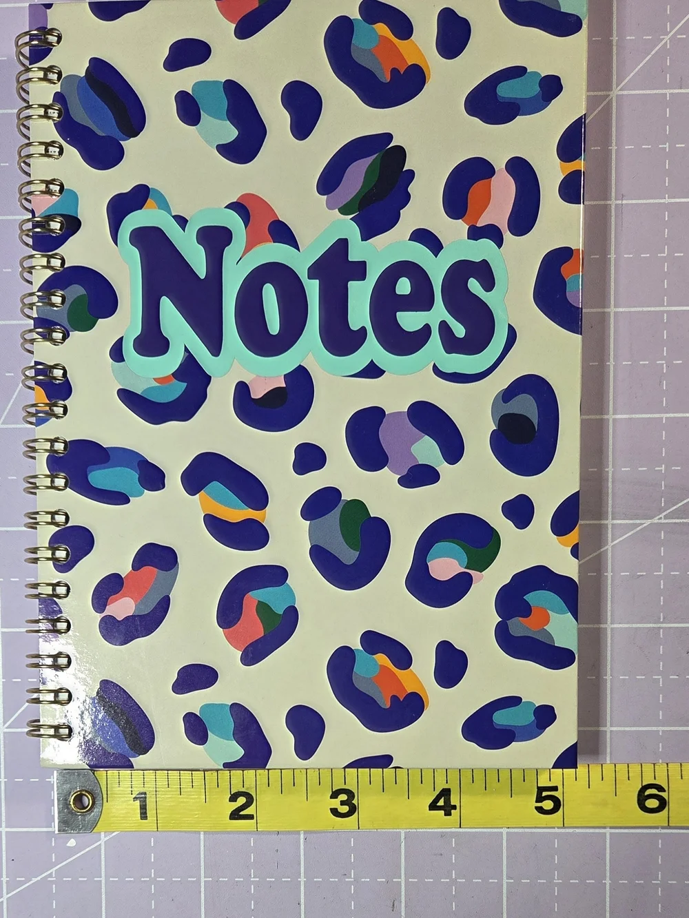 Upcycled Spiral Notebook - Multicolor Leopard Print